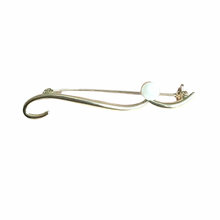 Load image into Gallery viewer, Script Pearl Long Brooch