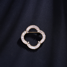 Load image into Gallery viewer, Clarine Baguette Diamond Brooch
