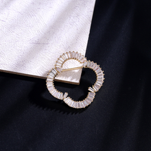 Load image into Gallery viewer, Clarine Baguette Diamond Brooch