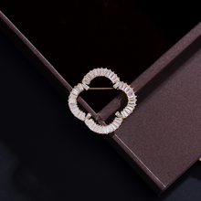 Load image into Gallery viewer, Clarine Baguette Diamond Brooch