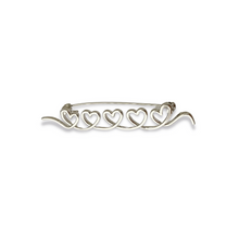 Load image into Gallery viewer, String of Hearts Brooch