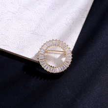 Load image into Gallery viewer, Lucia Baguette Diamond Brooch