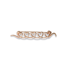 Load image into Gallery viewer, String of Hearts Brooch