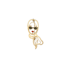 Load image into Gallery viewer, Modern Hijabi Cat Eye Brooch