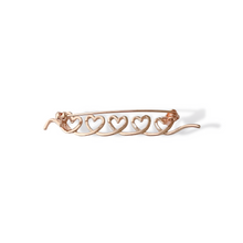 Load image into Gallery viewer, String of Hearts Brooch