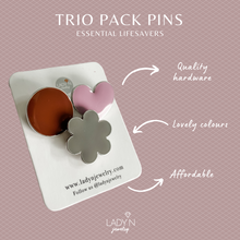 Load image into Gallery viewer, Trio Pack Pins
