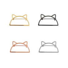 Load image into Gallery viewer, Feline Silhouette Brooch
