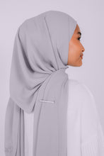 Load image into Gallery viewer, Long Chiffon Shawl - Pebble (No Metal Tag)