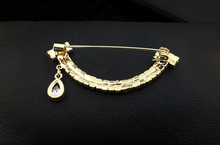 Load image into Gallery viewer, Pendant Smile Baguette Diamond Brooch
