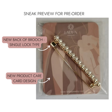 Load image into Gallery viewer, Elly Long Pearl Brooch