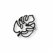 Load image into Gallery viewer, Monstera Outline Brooch