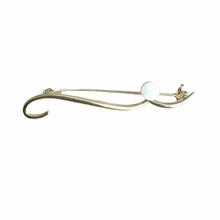 Load image into Gallery viewer, Script Pearl Long Brooch

