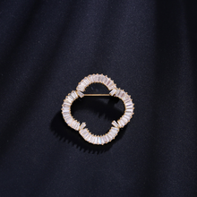 Load image into Gallery viewer, Clarine Baguette Diamond Brooch
