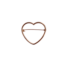 Load image into Gallery viewer, Heart Outline Brooch
