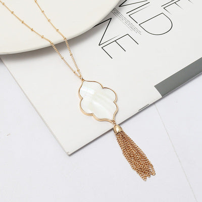 Mother of Pearl Long Necklace