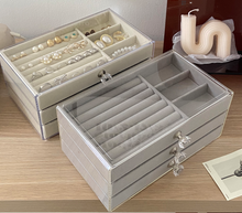 Load image into Gallery viewer, 3-Tier Acrylic Jewelry Storage Case
