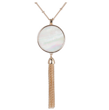 Load image into Gallery viewer, Mother of Pearl Long Necklace
